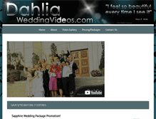 Tablet Screenshot of dahliaweddingvideos.com
